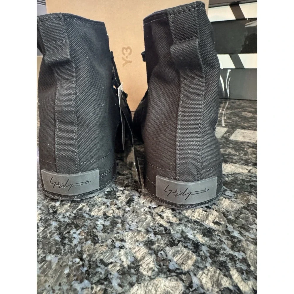 Y-3 Nizza High Black Canvas Yohji Yamamoto Sneakers IG4084 Mens 8